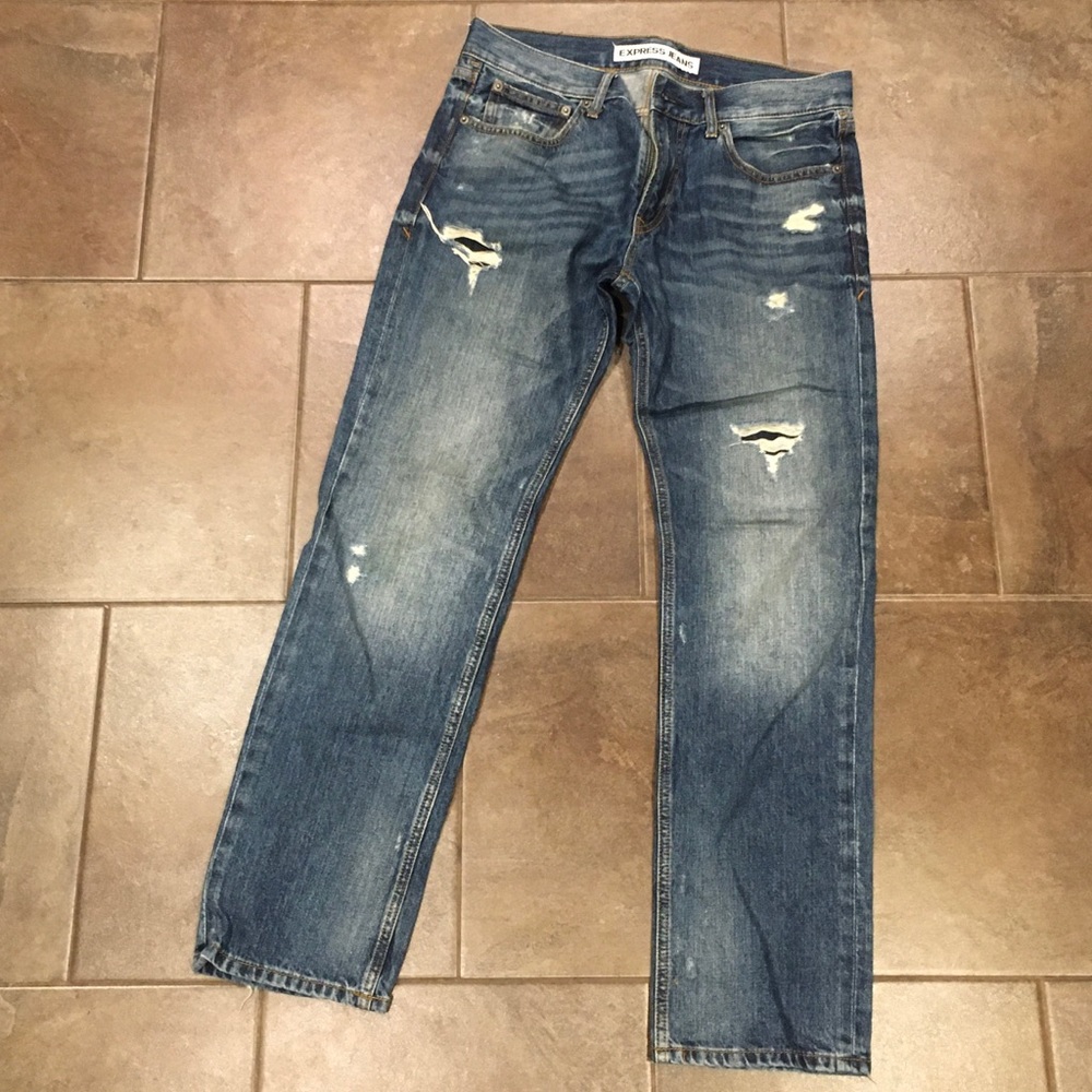 Express ripped jeans